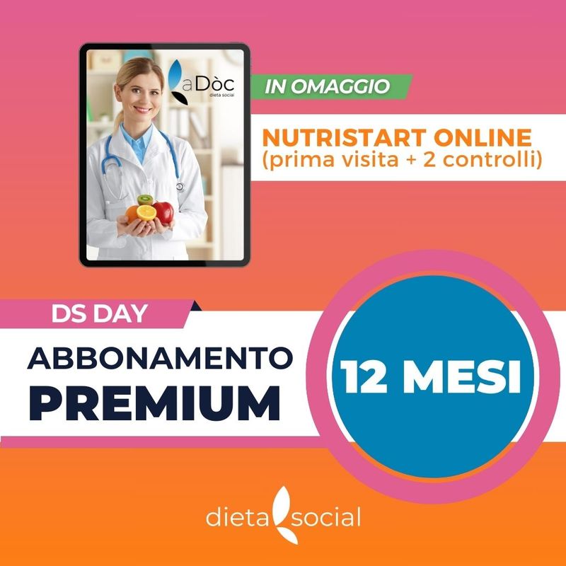 Abbonamento 12 mesi + NutriStart Online in omaggio Abbonamento 12 mesi + NutriStart Online in omaggio