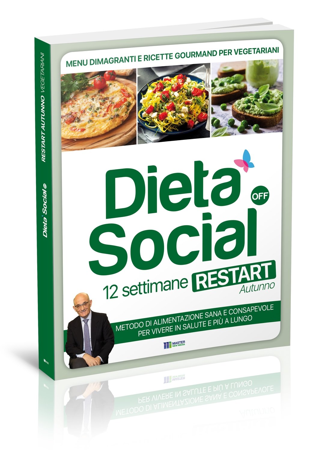 Dieta Social OFF Restart (AUTUNNO) con 3 mesi di menu e ricette - per VEGETARIANI