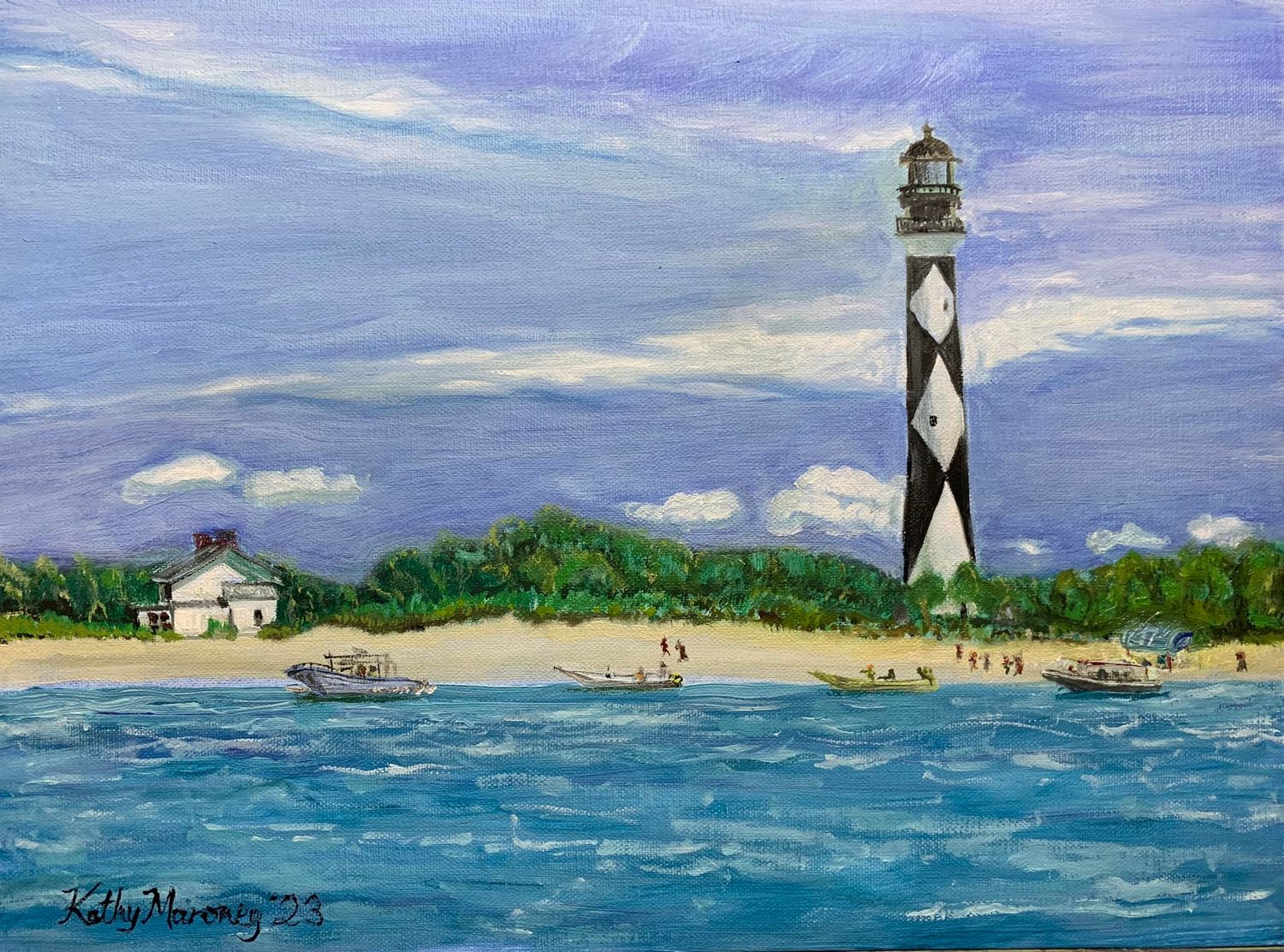 PRINT: Cape Lookout Lighthouse NC