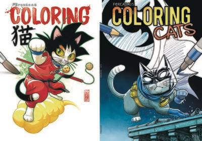 libro 01 - COLORING CATS (libro de "pinta y colorea")