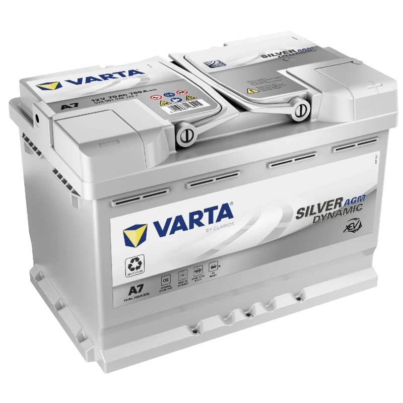 Varta Silver Dynamic A7 (E39) xEV AGM 12v 70Ah 760CCA Type 096 Car Battery