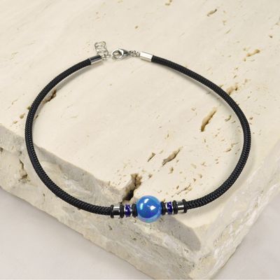 Vėrinys BLACK NEPTUNE BLUE, 14mm