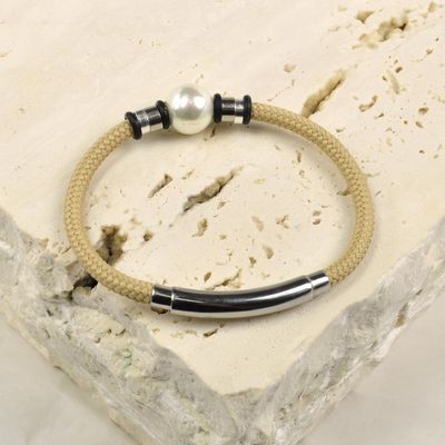 Apyrankė BEIGE NEPTUNE WHITE, 12mm