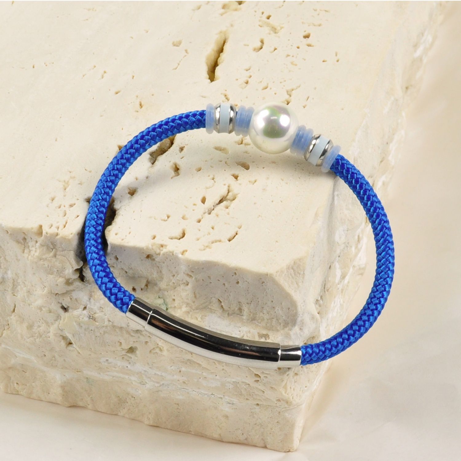 Apyrankė BLUE NEPTUNE WHITE, 12mm