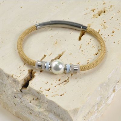 Apyrankė BEIGE NEPTUNE WHITE, 12mm