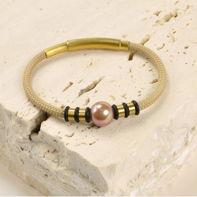 Apyrankė BEIGE NEPTUNE BROWN, 12mm