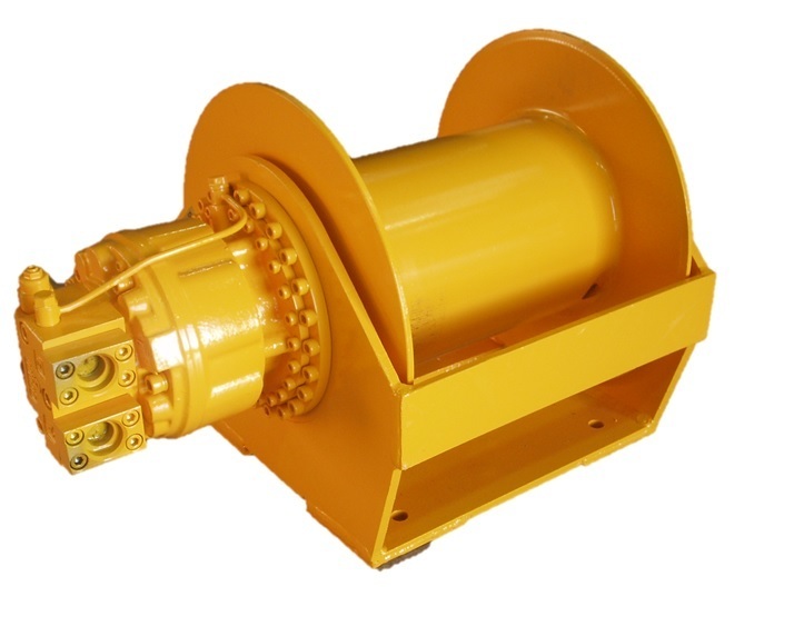 1 tonne Compact Hydraulic Winch Line Pull 1st Layer (tonne): 1  Line Speed (m/min): 28.5  Rope Diameter (mm): 8  Rope Capacity (m): 65  System Pressure (bar): 130  Required Flow (L/min): 40  Brake Typ