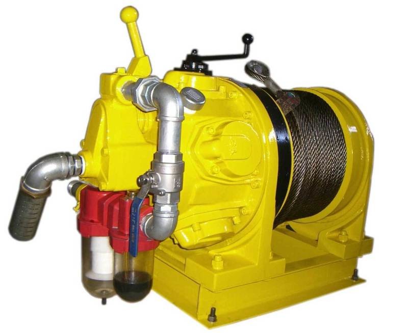 2 tonne Air Winch with manual hand brake
