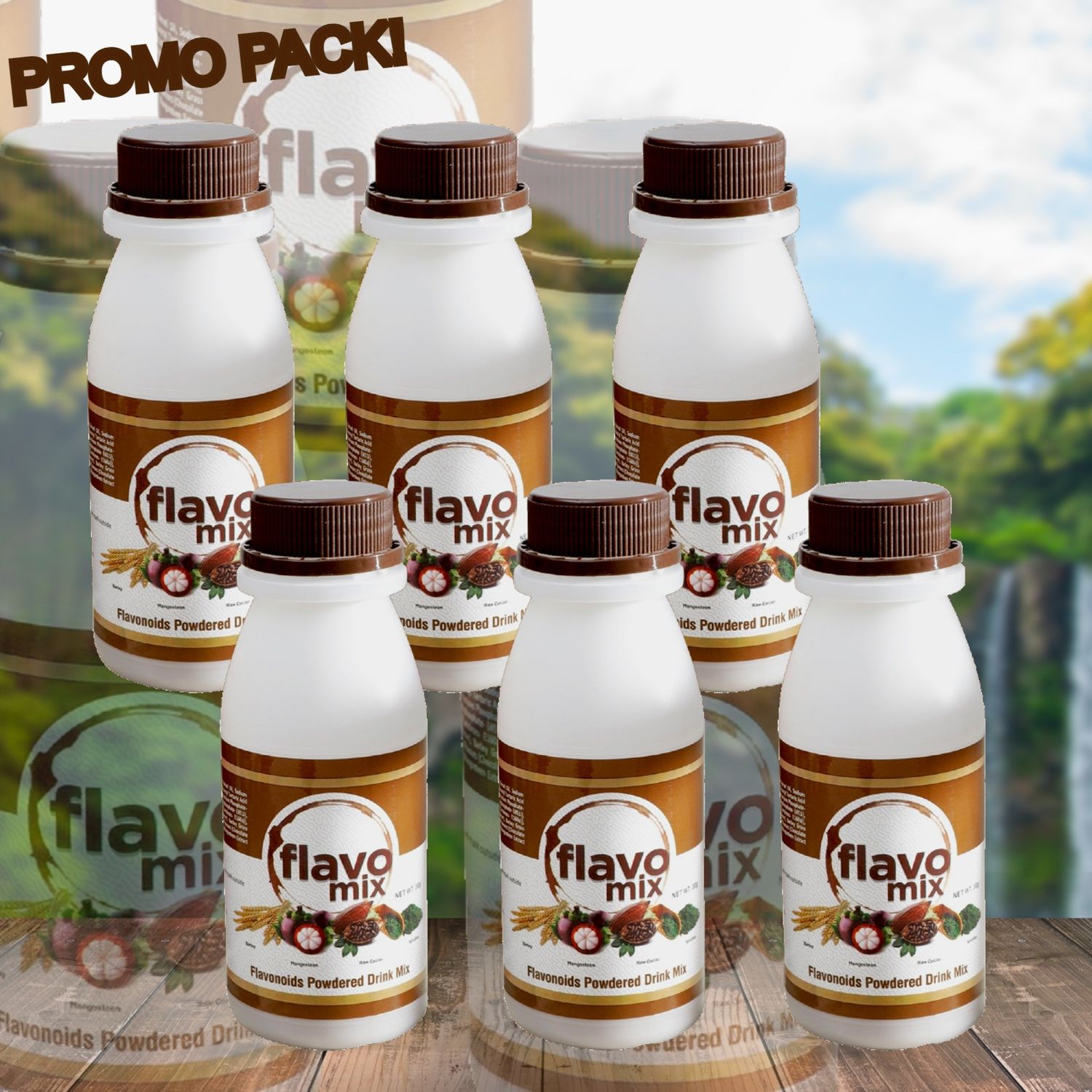 Promo Pack: 6 Bottles of FlavoMix Good for 1 Month