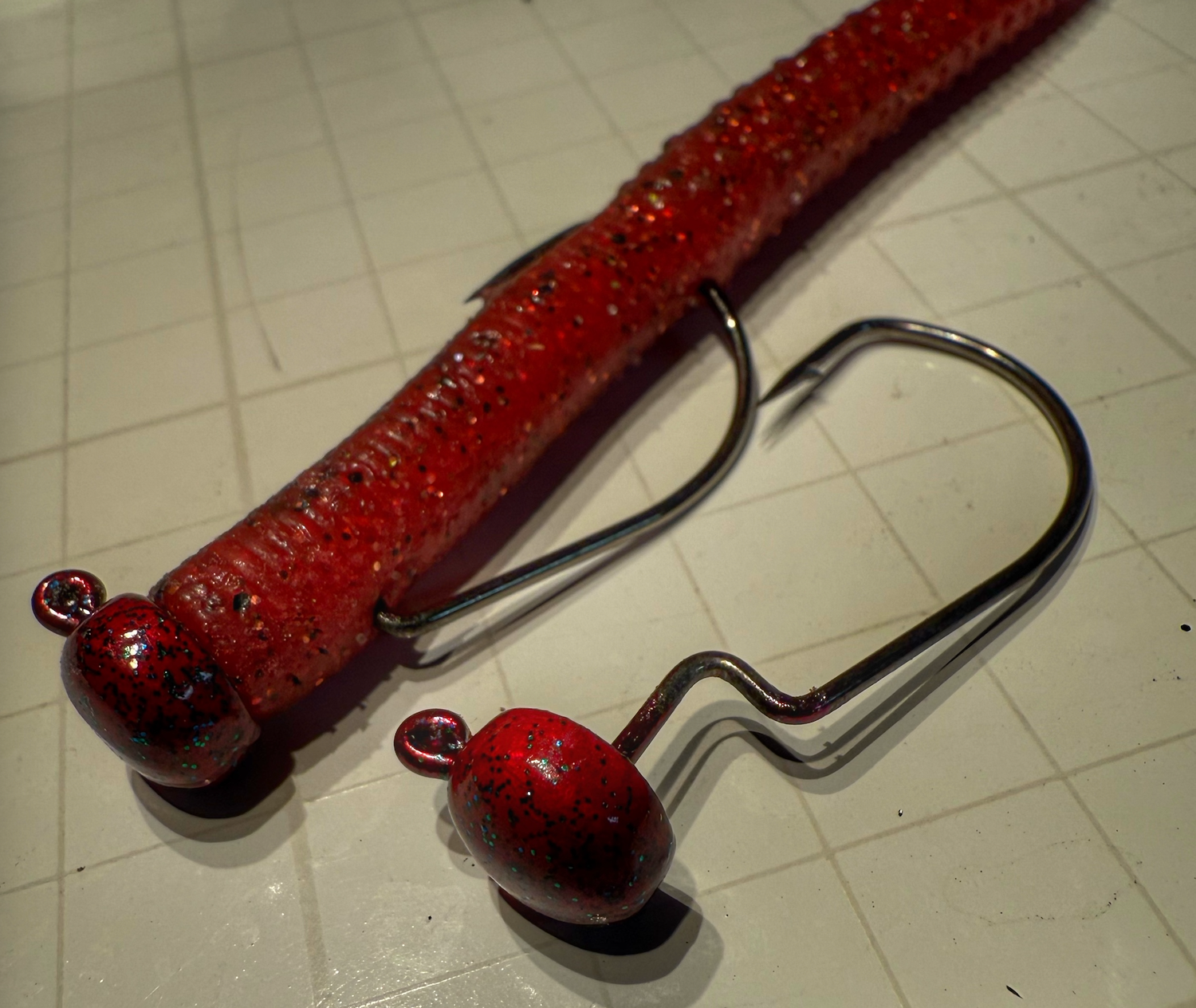 NEW! 1/8 oz. BR Midwest Finesse Jig with a Wide Gap 3/0 hook! Special Red Bug Run!
