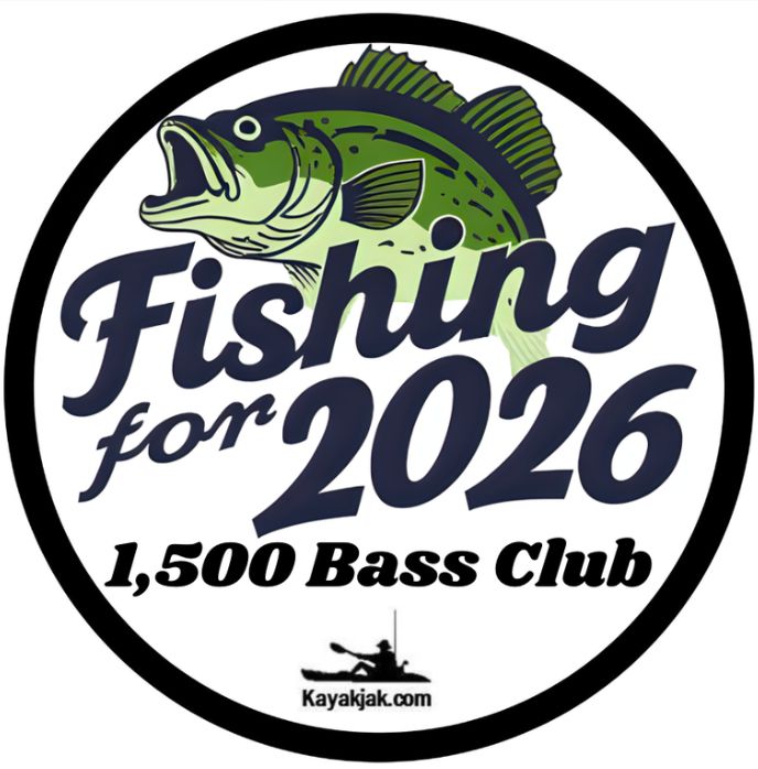 Fishing For 2026 Decals "1,500 Bass Club"