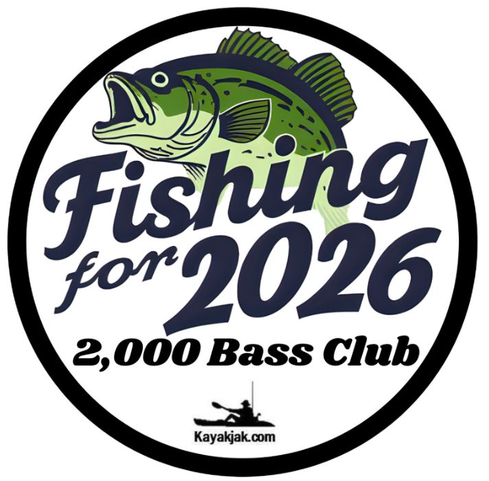 Fishing For 2026 Decals "2,000 Bass Club"