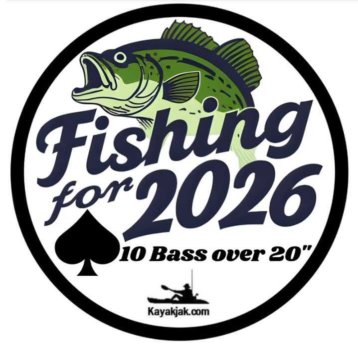 Fishing For 2026 Decals "10 Bass Over 20"