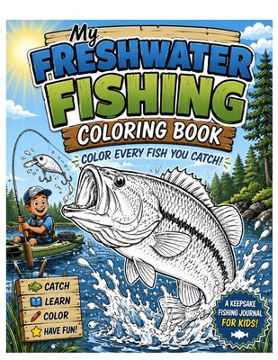 Freshwater Fishing Coloring Book! Catch, Learn, and Color! COMING SOON!