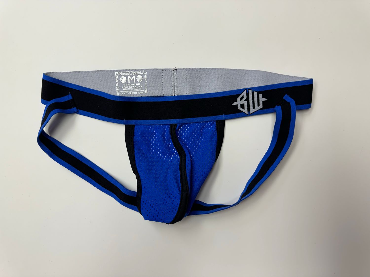 Breedwell Blue Mesh Jockstrap (Medium)