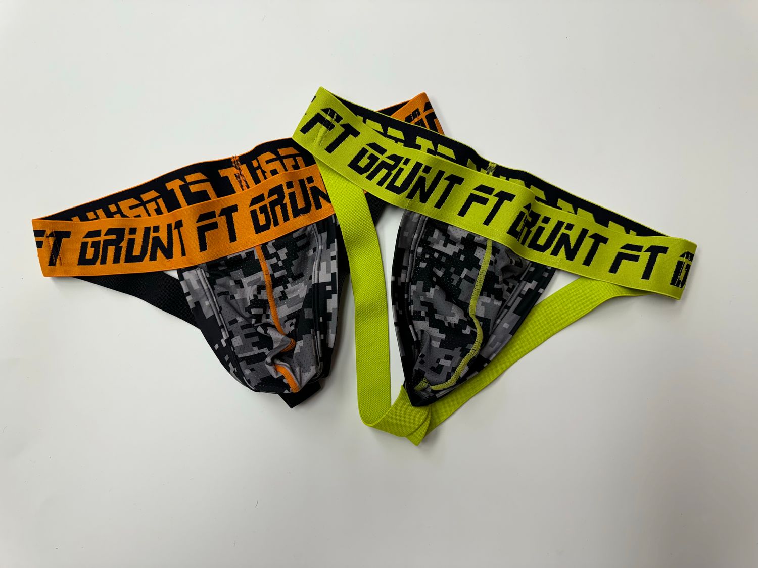 Fort Grunt Orange and Camo / Yellow and Camo Jockstraps (Medium)