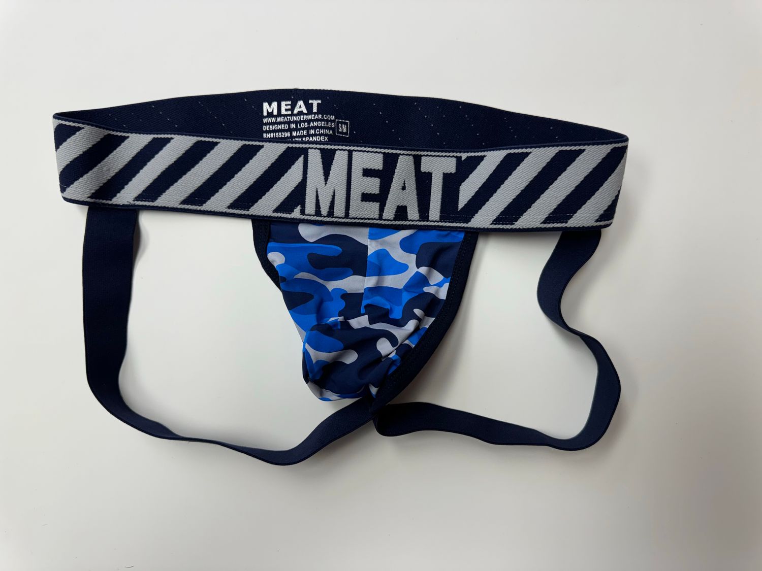 Meat Blue Camo Jockstrap (Small)
