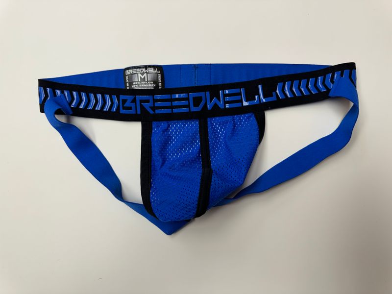 Breedwell Blue Mesh Jockstrap (Medium)