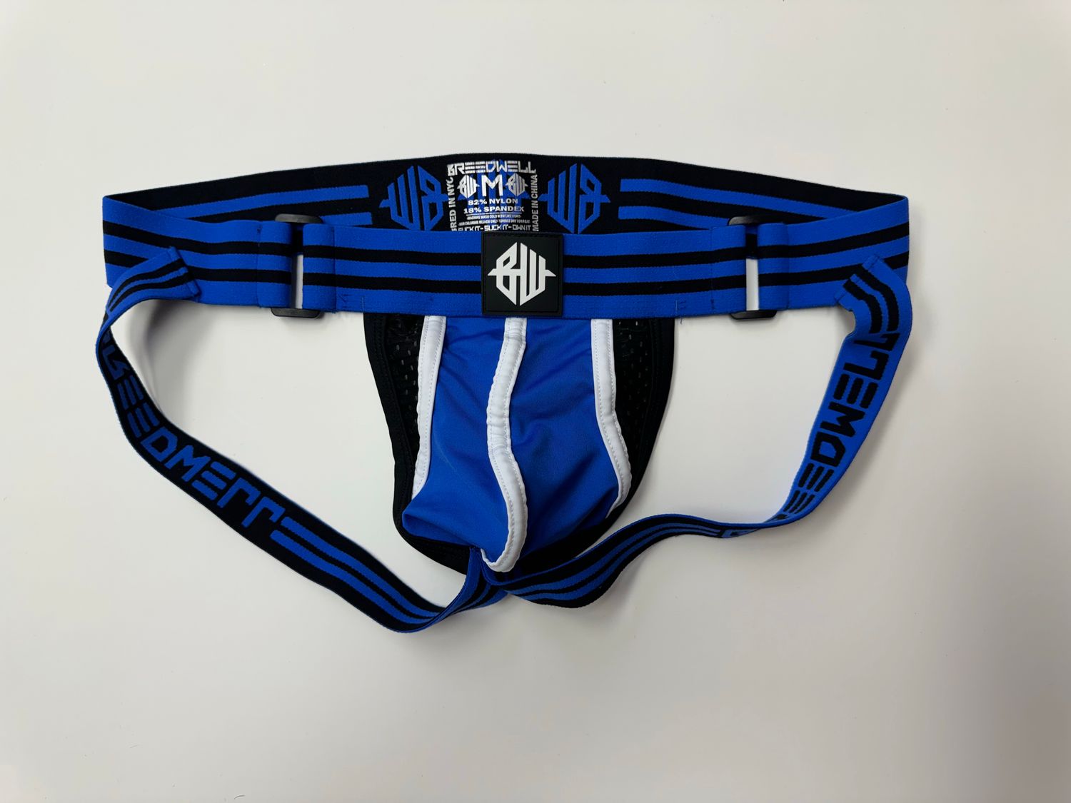 Breedwell Blue, Black, and White Jockstrap (Medium)