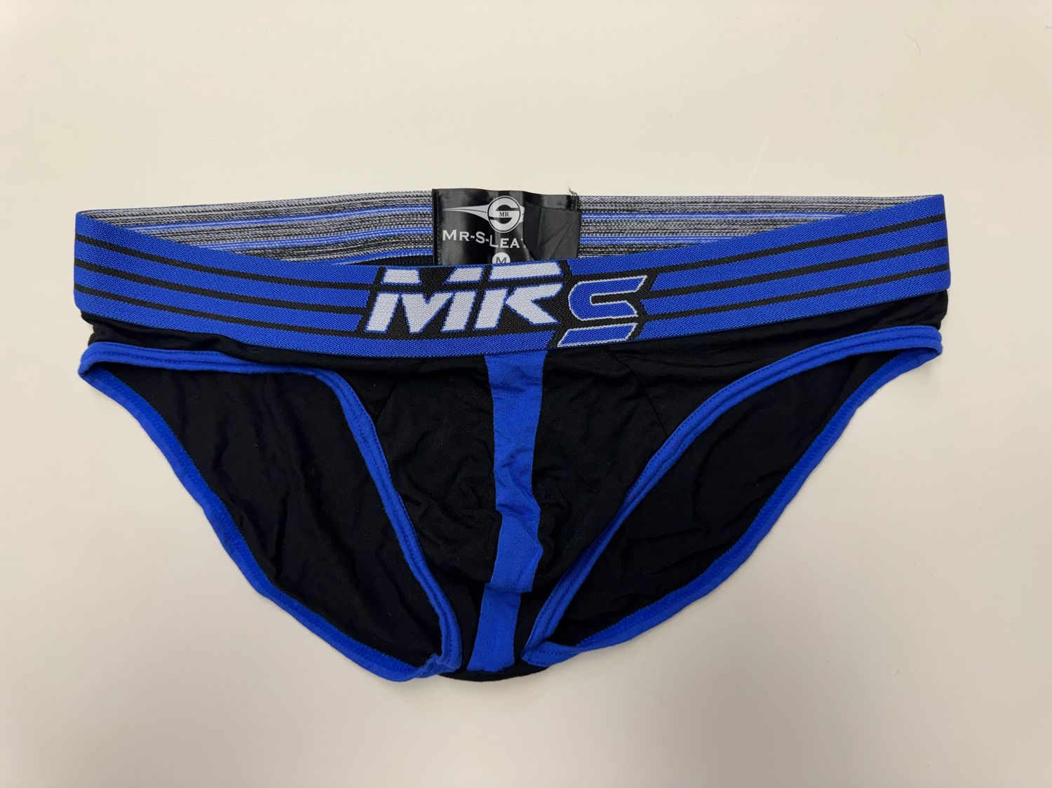 Mr S Black and Blue Briefs (Medium)