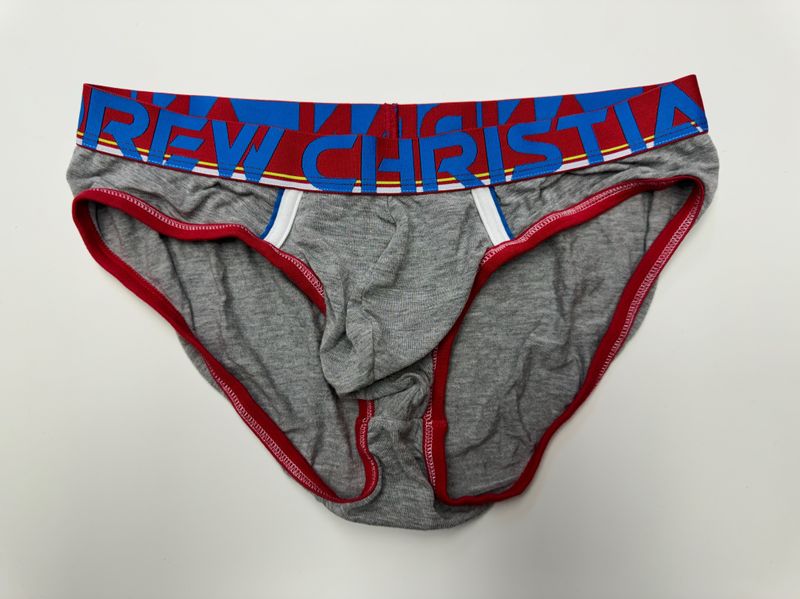 Andrew Christian Gray Briefs (Medium)