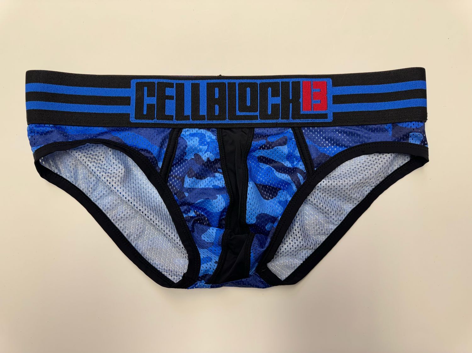Cellblock 13 Blue Camo Mesh Briefs (Medium)