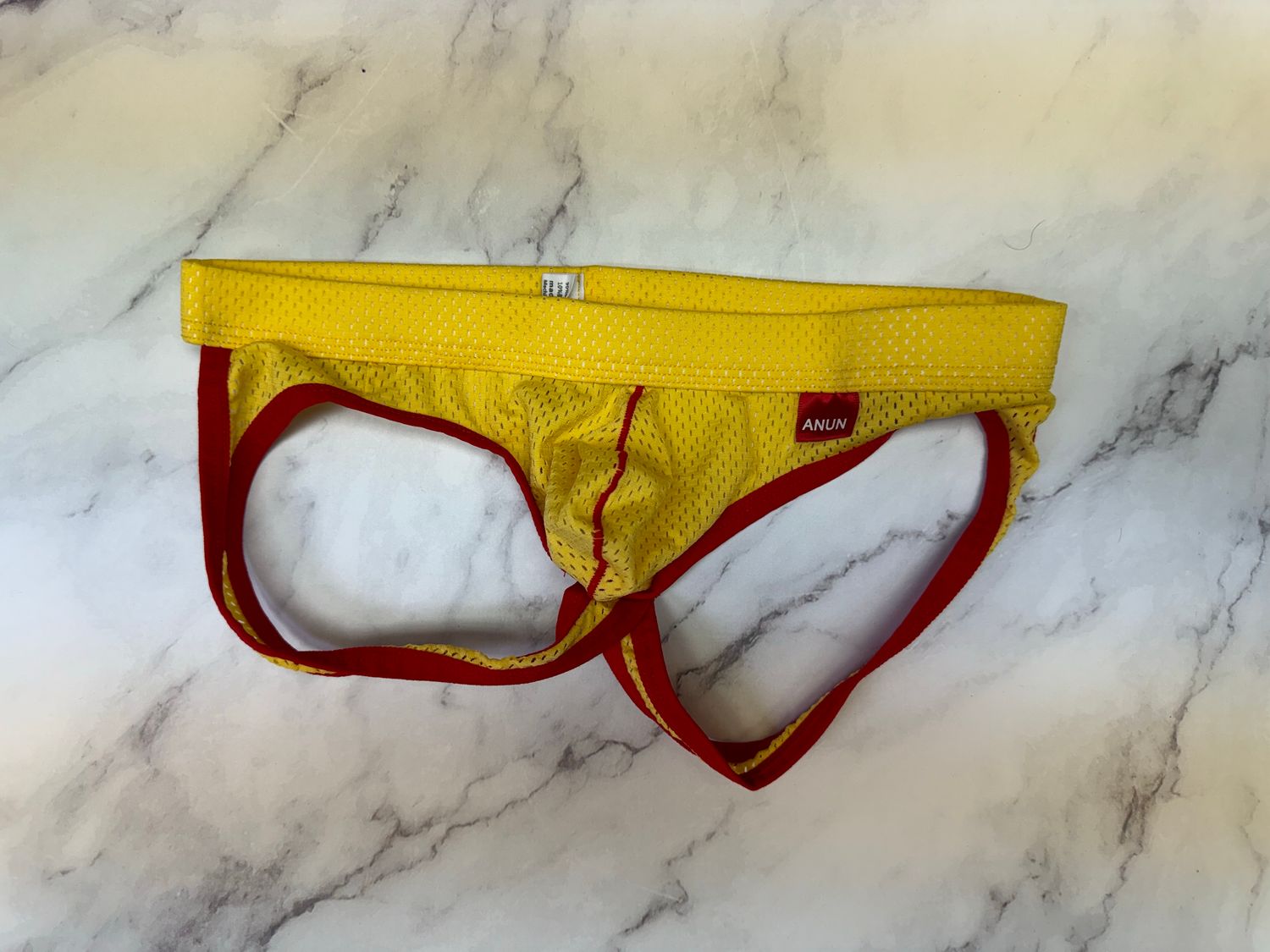 Anun Yellow and Red Jockstrap (X-Small)