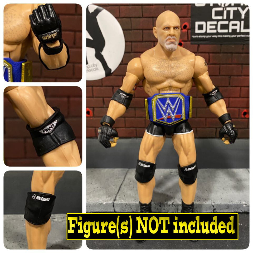 Bill Goldberg: Kneepad, Elbowpad, and Glove logos