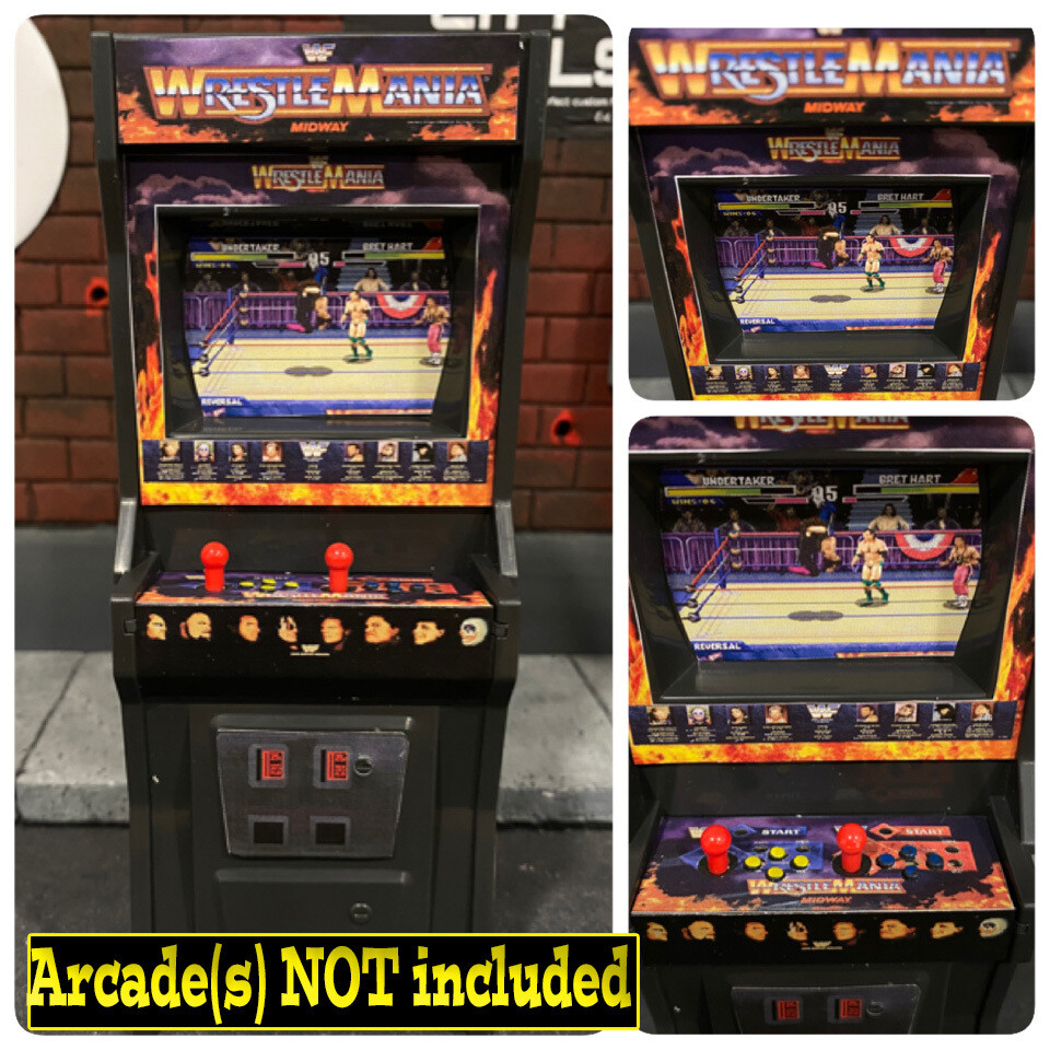 Arcade Cabinet: WWF Wrestlemania (Stickers)