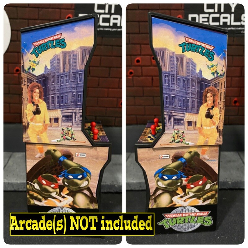 Arcade Cabinet: Ninja Turtles (Stickers)