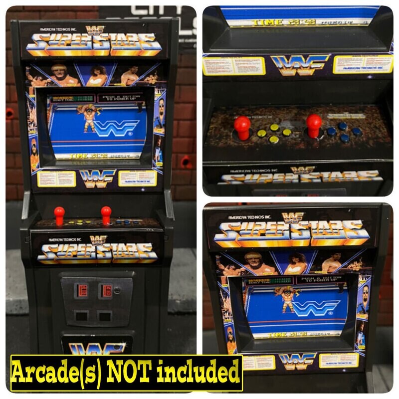 Arcade Cabinet: WWF Superstars (Stickers)