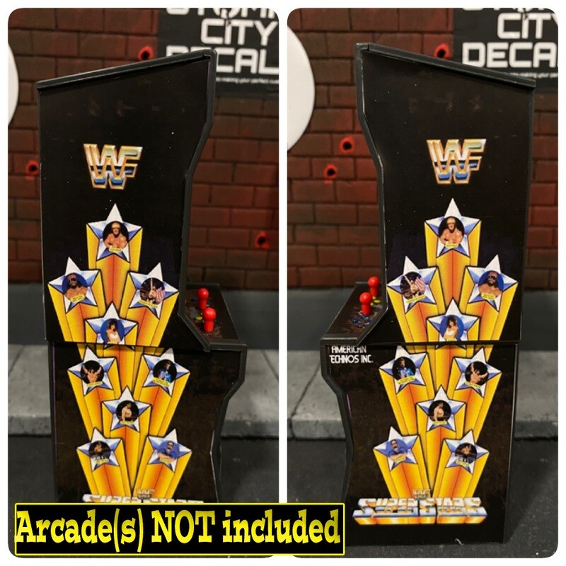 Arcade Cabinet: WWF Superstars (Stickers)