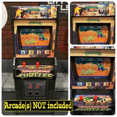 Arcade Cabinet: Ninja Turtles (Stickers)