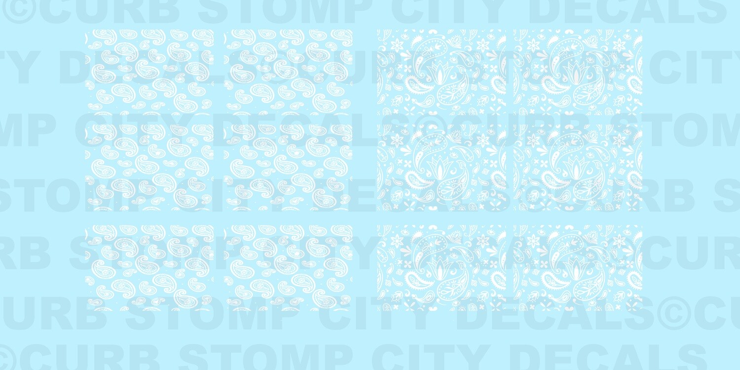 Various Bandana Paisley (Ghost White)