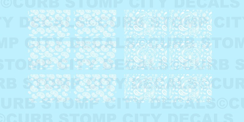 Various Bandana Paisley (Ghost White)