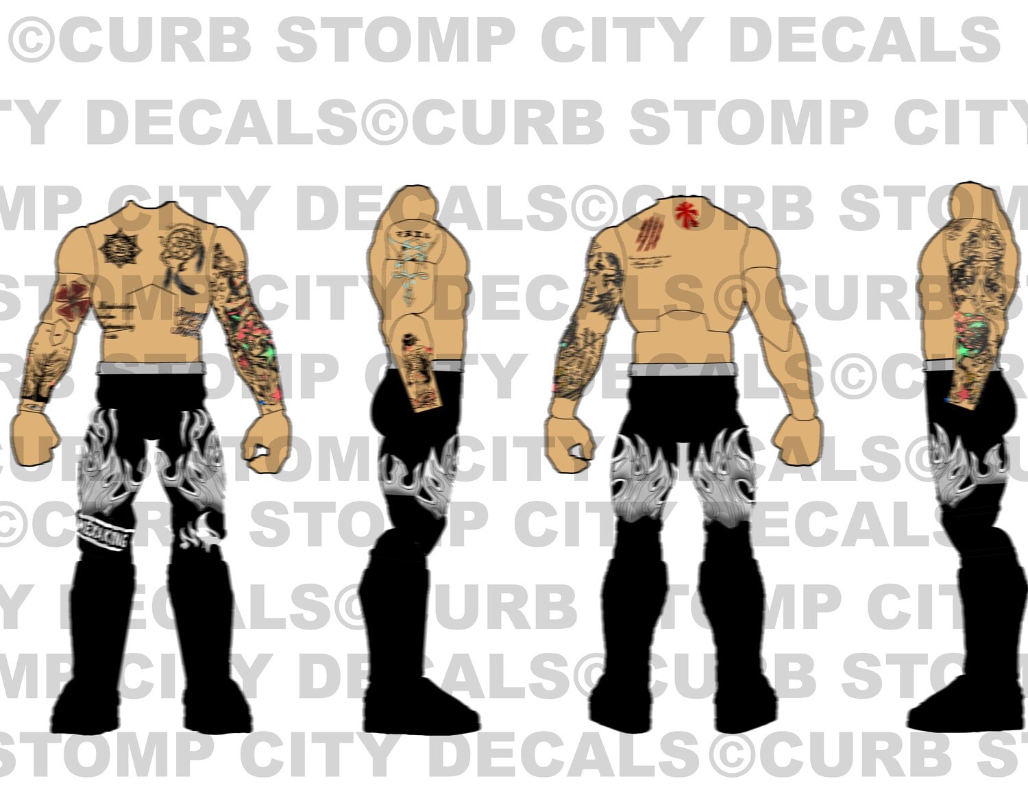 Rey Fenix: Tattoos and Gear (Tattoos Remastered)