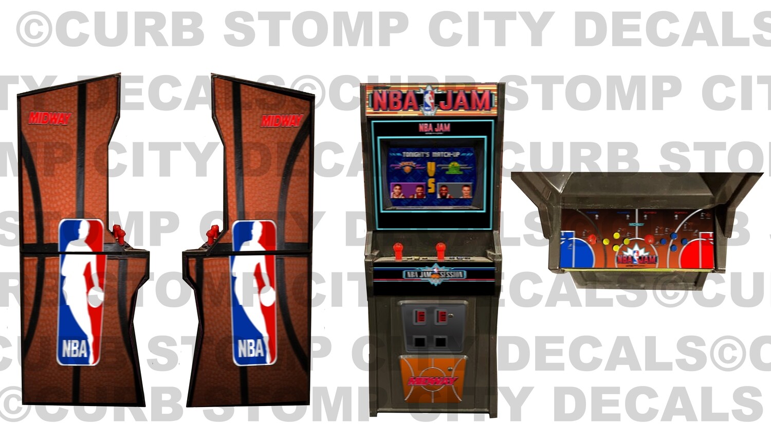 Arcade Cabinet: NBA JAM (Stickers)