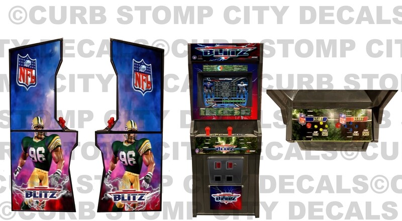 Arcade Cabinet: NFL BLITZ (Stickers)