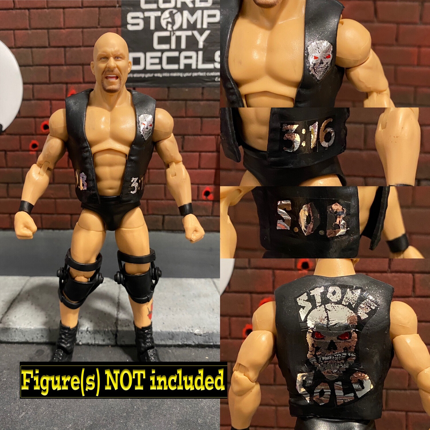 Stone Cold Vest Design: WWE Wrestlemania 14 (1998)