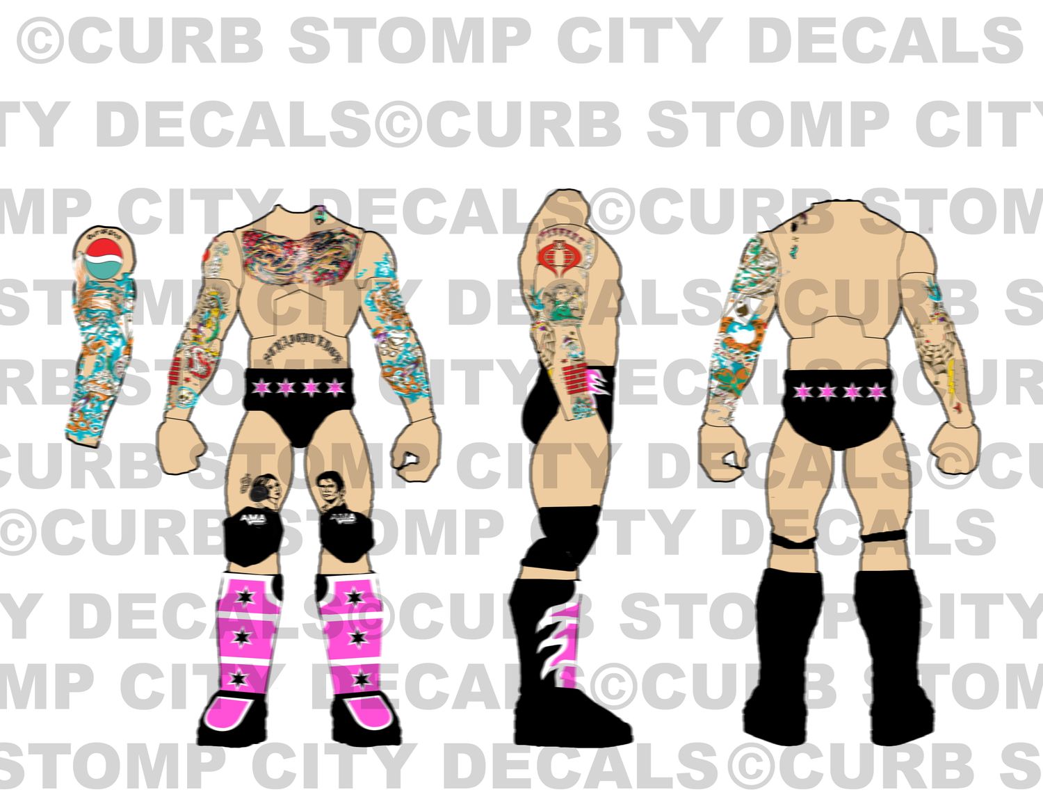 CM Punk: WWE Summerslam (2024) (Bret Hart Tribute Attire)
