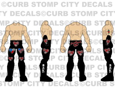 Shawn Michaels: Texas and US Flag Hearts