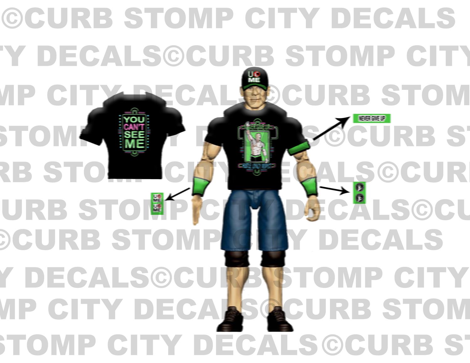 John Cena: Balck and Green Never Give Up