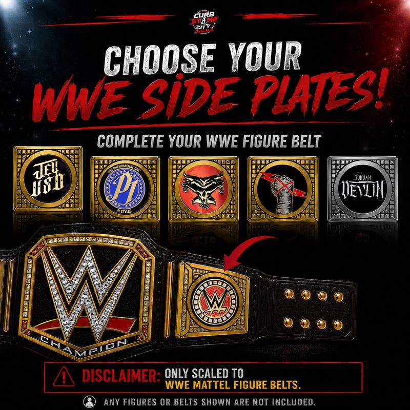 WWE Title Side Plate Designs