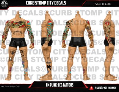 CM Punk: Leg Tattoo Package