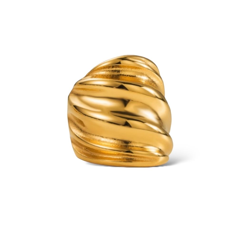 GOLD SPIRAL RING