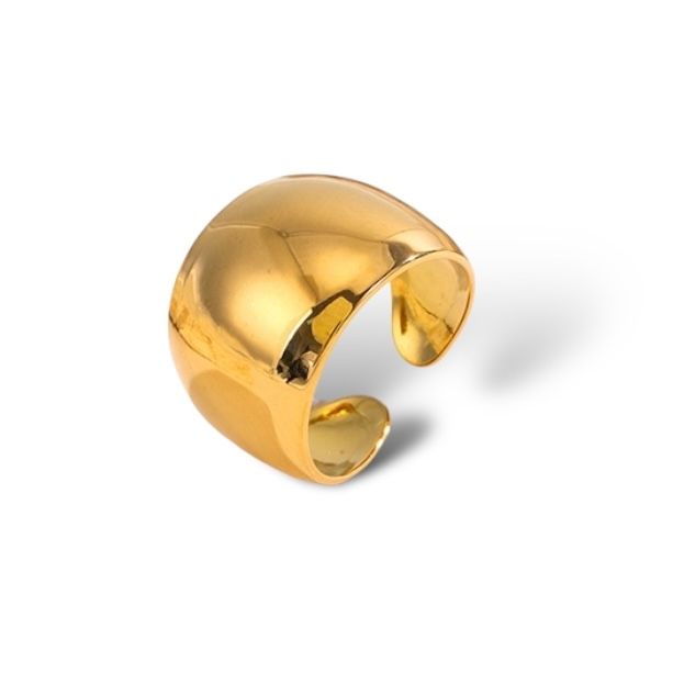 MENS LIGHT WEIGHT SOLID GOLD RING