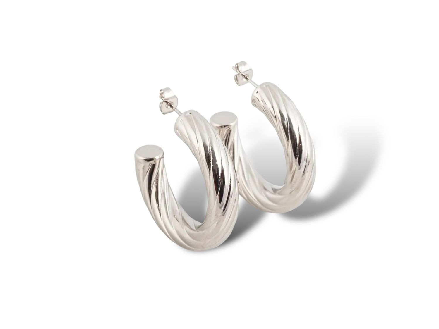 SILVER HOOPS