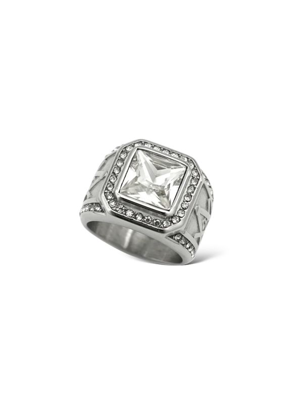 SILVER UNISEX STEEL RING