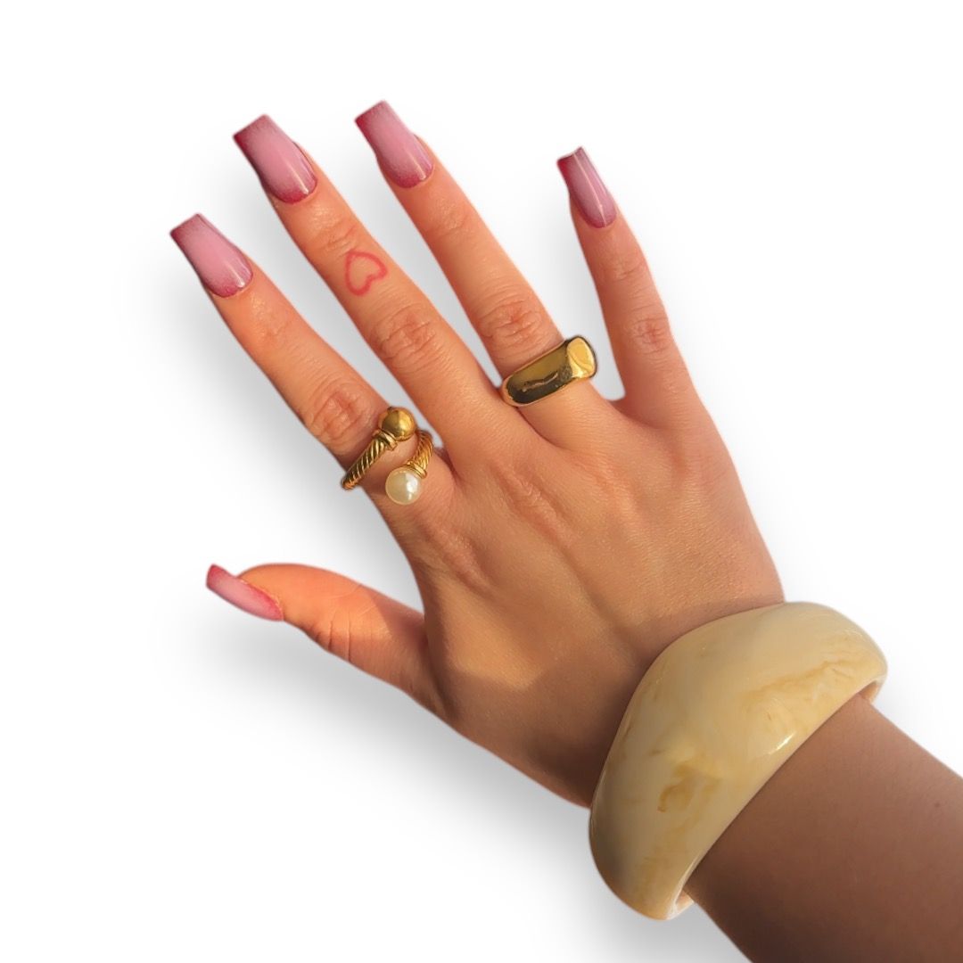 NUDE MARBLE BANGLE