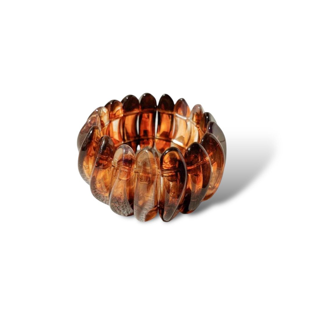 ELASTIC MARBLE BROWN BRACELET